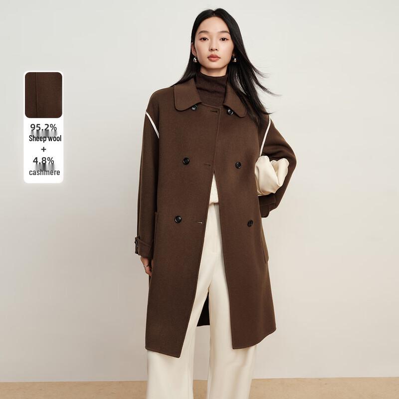 Elva Island Women s Colorblock Double-faced Wool Coat M
Elva Island Women s Colorblock Double-faced Wool Coat M
