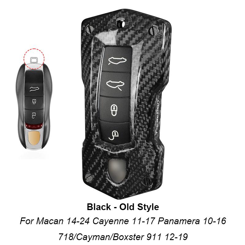 Real Carbon Fiber For Porsche Panamera Cayenne Macan 911 Boxster Cayman 986 987 718 Car Black Key Case Cover Shell Accessories
Real Carbon Fiber For Porsche Panamera Cayenne Macan 911 Boxster Cayman 986 987 718 Car Black Key Case Cover Shell Accessories