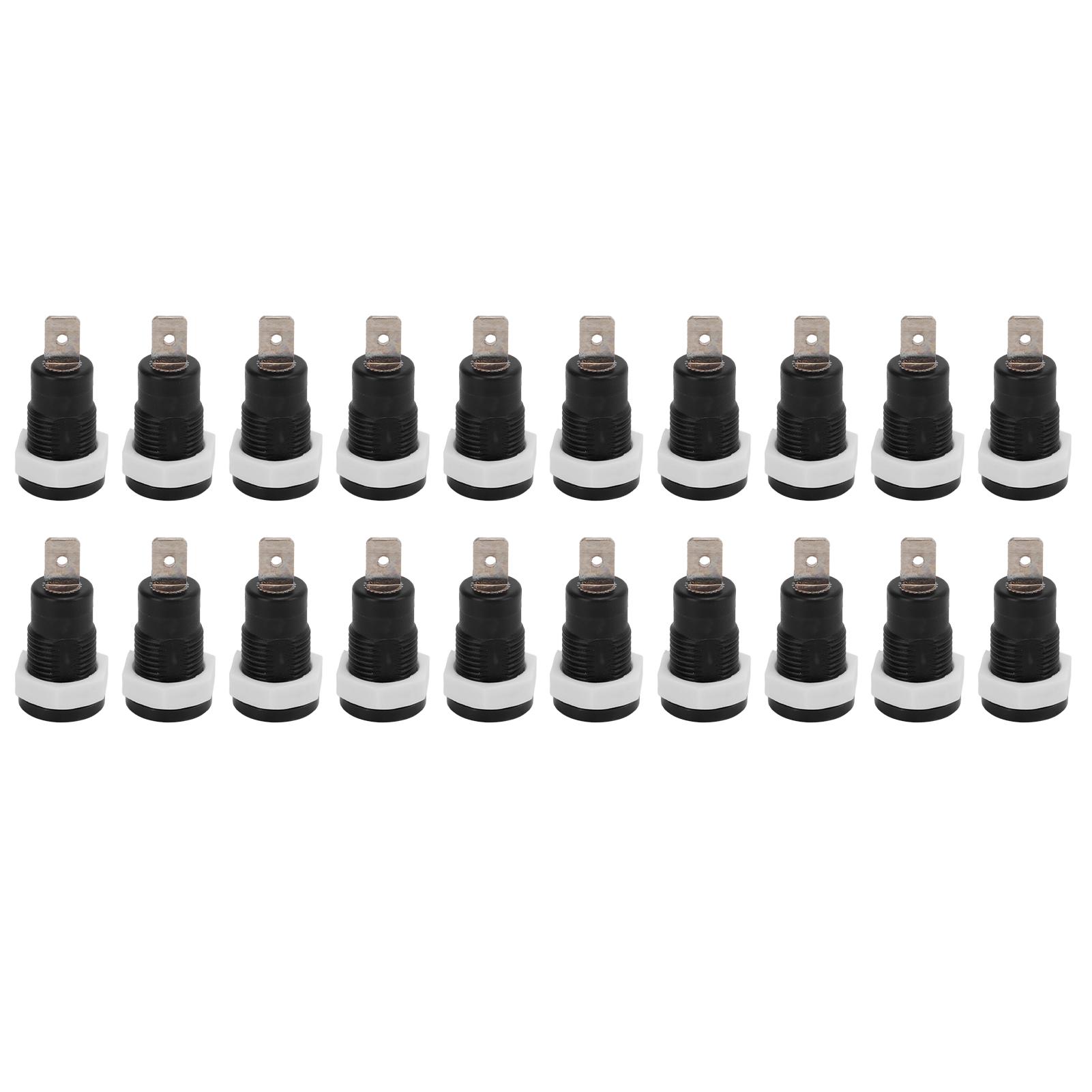 20Pcs/Set Banana Socket Female Connector 4mm/0.16in Brass Terminal Stable Current for Ships RVs чорний
20Pcs/Set Banana Socket Female Connector 4mm/0.16in Brass Terminal Stable Current for Ships RVs чорний