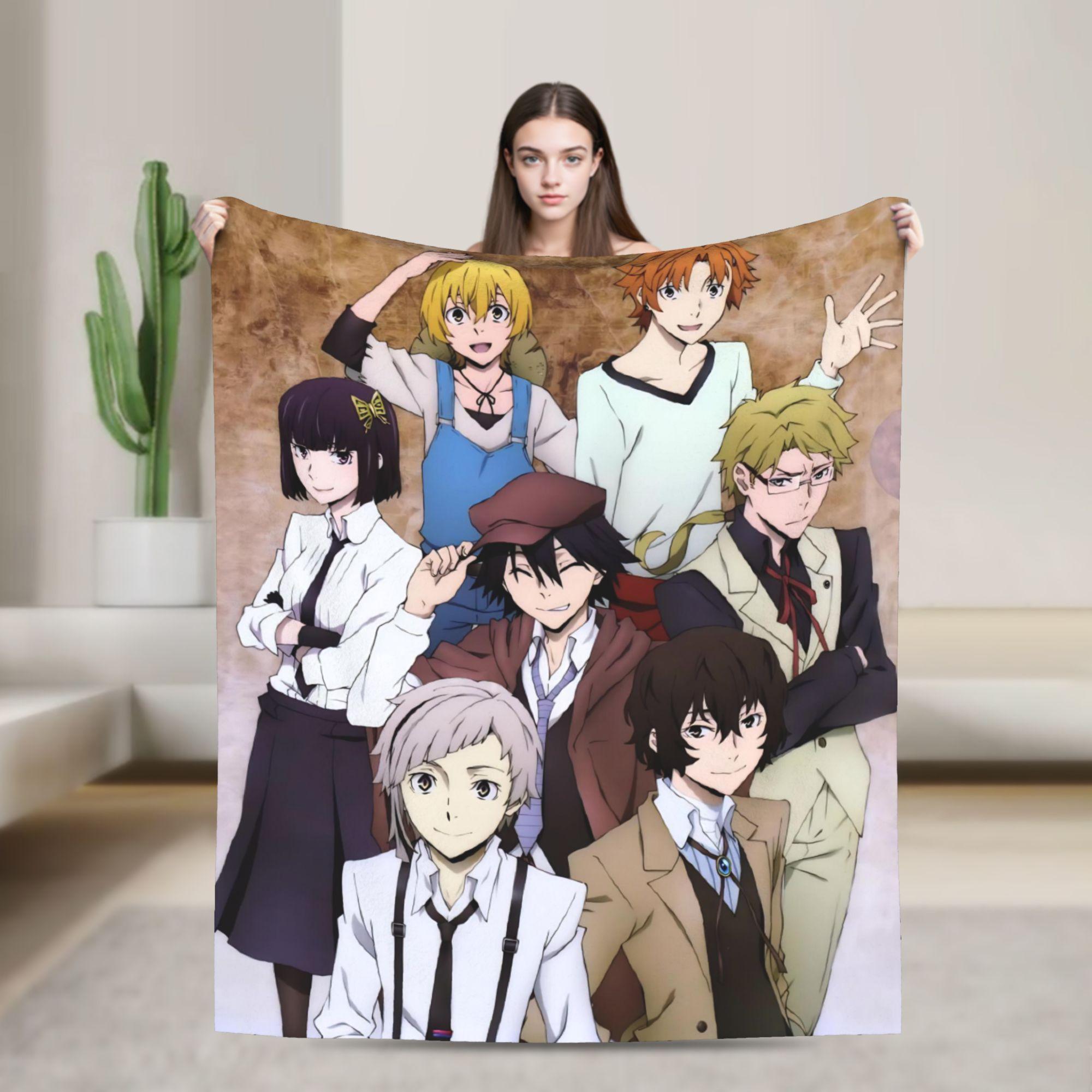 Dazai Bungo Stray Dogs Blanket Flannel Autumn/Winter Multifunction Warm Throw Blanket for Bed Office Bedspread 75x90cm
Dazai Bungo Stray Dogs Blanket Flannel Autumn/Winter Multifunction Warm Throw Blanket for Bed Office Bedspread 75x90cm