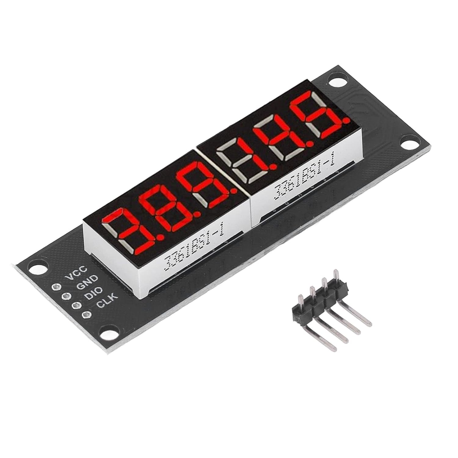 Led Segment Display Module, 6 Digit Tube Led Segment Display TM1637 Driver Digital Optoelectronic Module Red 0.36in, Accurate Wiring PCB, Led Lamps
Led Segment Display Module, 6 Digit Tube Led Segment Display TM1637 Driver Digital Optoelectronic Module Red 0.36in, Accurate Wiring PCB, Led Lamps
