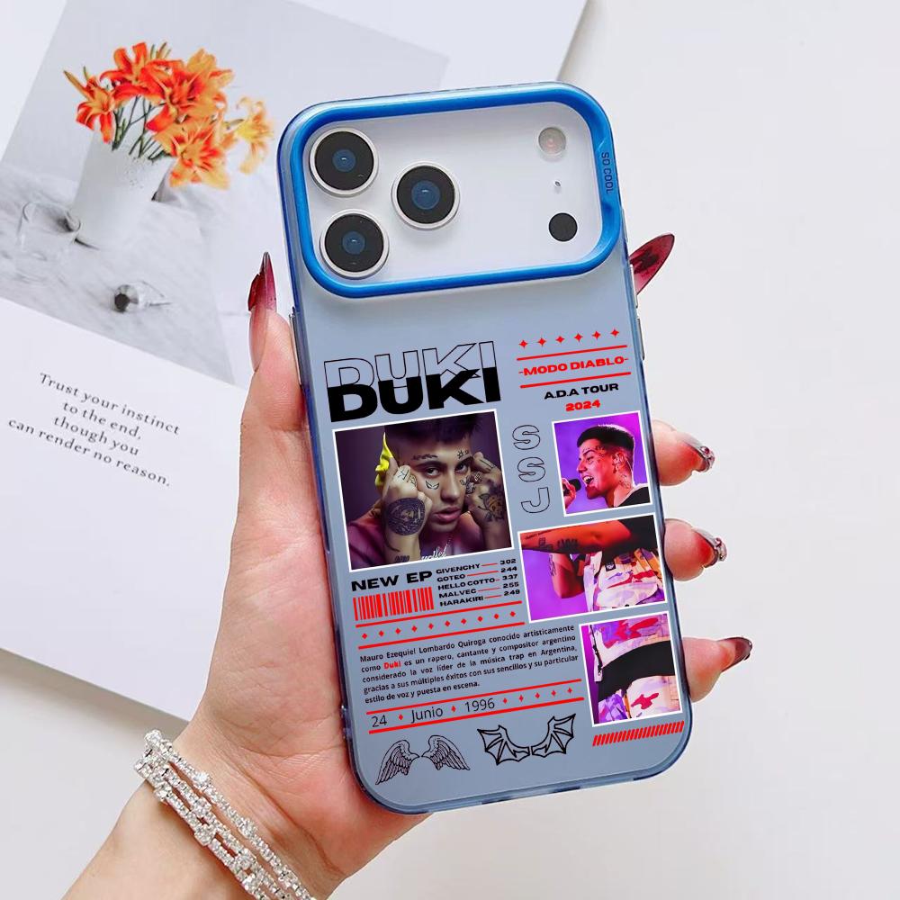 Fashion Rapper DUKI Phone Case For iPhone 17 16 15 14 13 12 11 Pro Max Air Colorful Matte Laser Aurora Shockproof Phone Case iPhone17
Fashion Rapper DUKI Phone Case For iPhone 17 16 15 14 13 12 11 Pro Max Air Colorful Matte Laser Aurora Shockproof Phone Case iPhone17