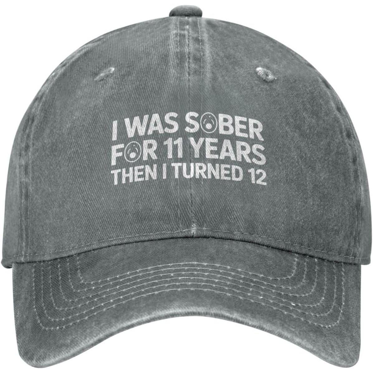 Funny 12th Birthday I Was Sober for 11 Years Baseball Cap Casual Cotton Adjustable Hat Can Be Adjusted серый
Funny 12th Birthday I Was Sober for 11 Years Baseball Cap Casual Cotton Adjustable Hat Can Be Adjusted серый