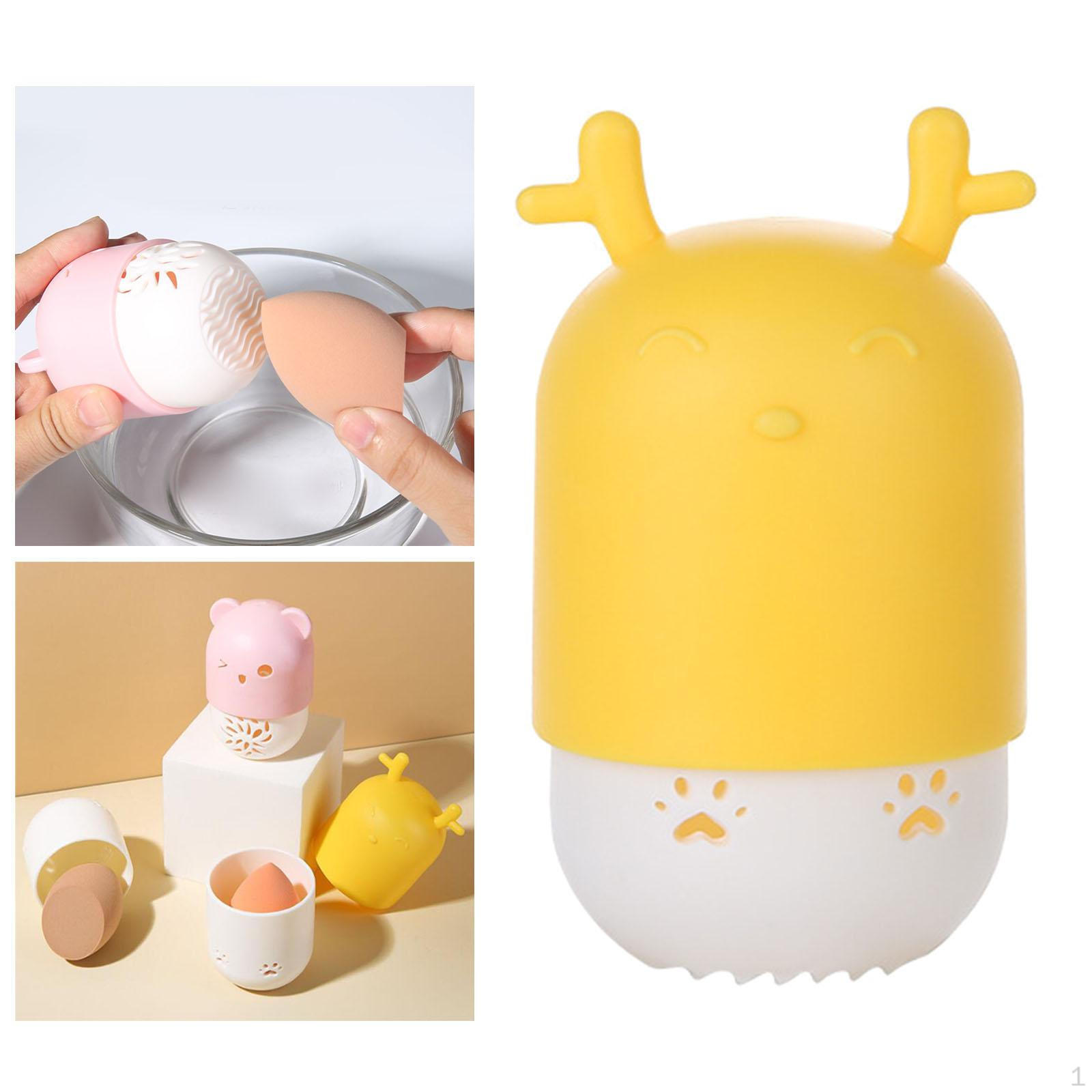 Holder Hollow Design Portable Breathable Carrying Case Puff Container Protective for Use ing yellow deer
Holder Hollow Design Portable Breathable Carrying Case Puff Container Protective for Use ing yellow deer