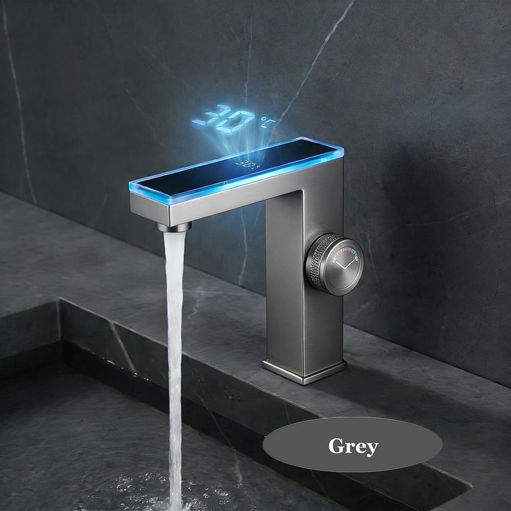 Modern Hot Sale Bathroom Faucet LED Temperature Display Smart Bathroom Sink Faucet Hot and Cold Mixer Basin Tap Washbasin Faucet серый
Modern Hot Sale Bathroom Faucet LED Temperature Display Smart Bathroom Sink Faucet Hot and Cold Mixer Basin Tap Washbasin Faucet серый