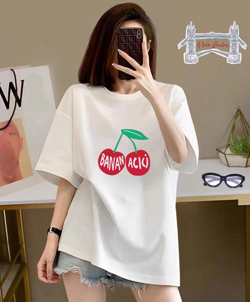 Spring and summer pure cotton high-quality short-sleeved printed T-shirt loose medium and long round neck shoulder top + rear bag collar XXXXL
Spring and summer pure cotton high-quality short-sleeved printed T-shirt loose medium and long round neck shoulder top + rear bag collar XXXXL