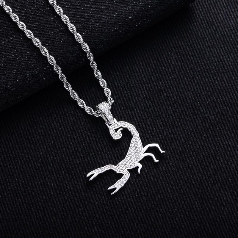 MossanRappr Color Moissanite Diamond Scorpion Pendant for Men Women Sterling Silver Iced Out Hip Hop Necklace Jewelry Gift
MossanRappr Color Moissanite Diamond Scorpion Pendant for Men Women Sterling Silver Iced Out Hip Hop Necklace Jewelry Gift