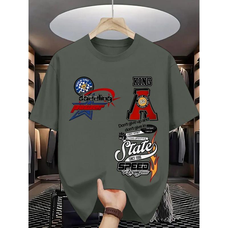 European and American men s summer fashion letter graffiti print comfortable and breathable 6XL
European and American men s summer fashion letter graffiti print comfortable and breathable 6XL