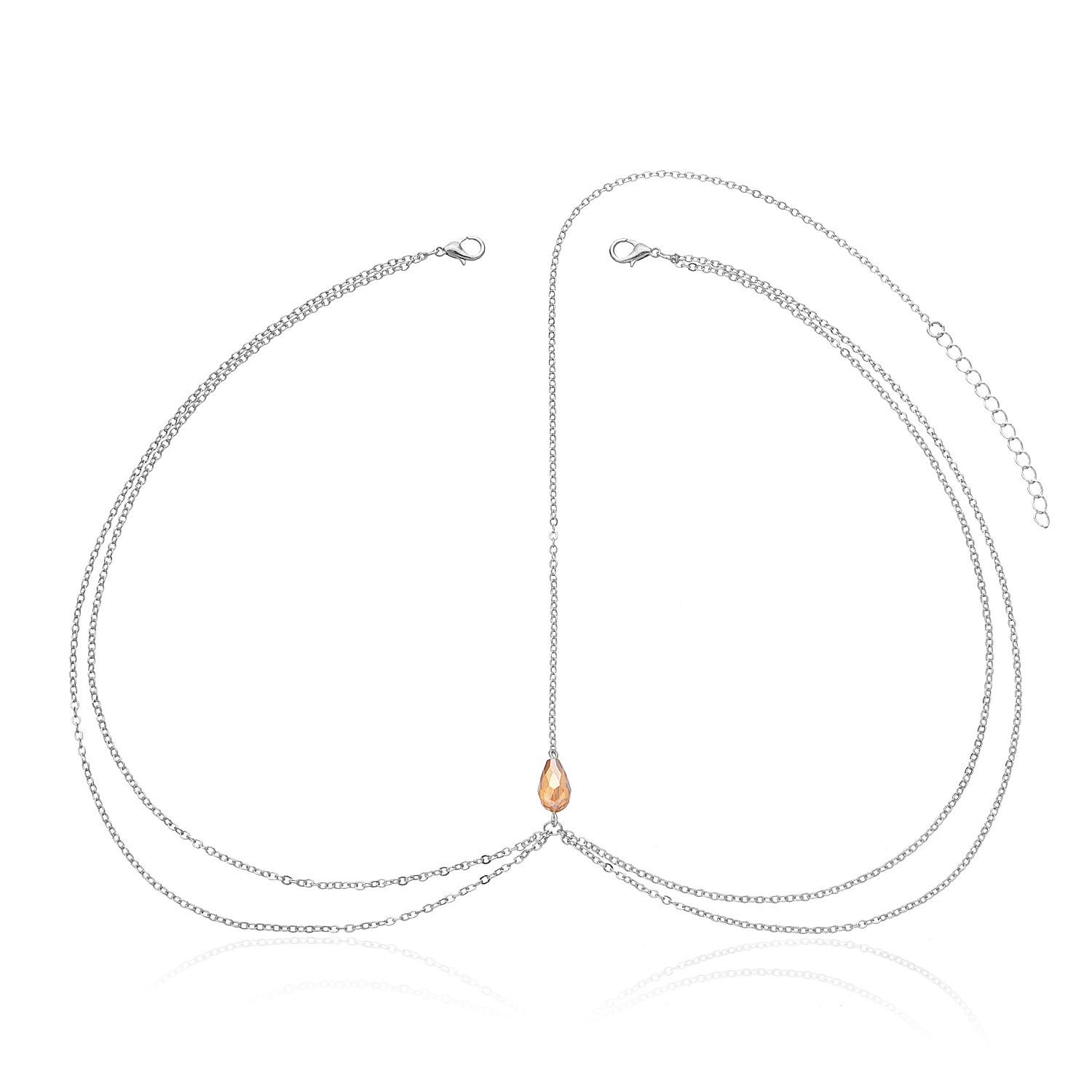 European and American fashion new alloy layer inlaid with gold pendant chain headband hair accessories срібний
European and American fashion new alloy layer inlaid with gold pendant chain headband hair accessories срібний