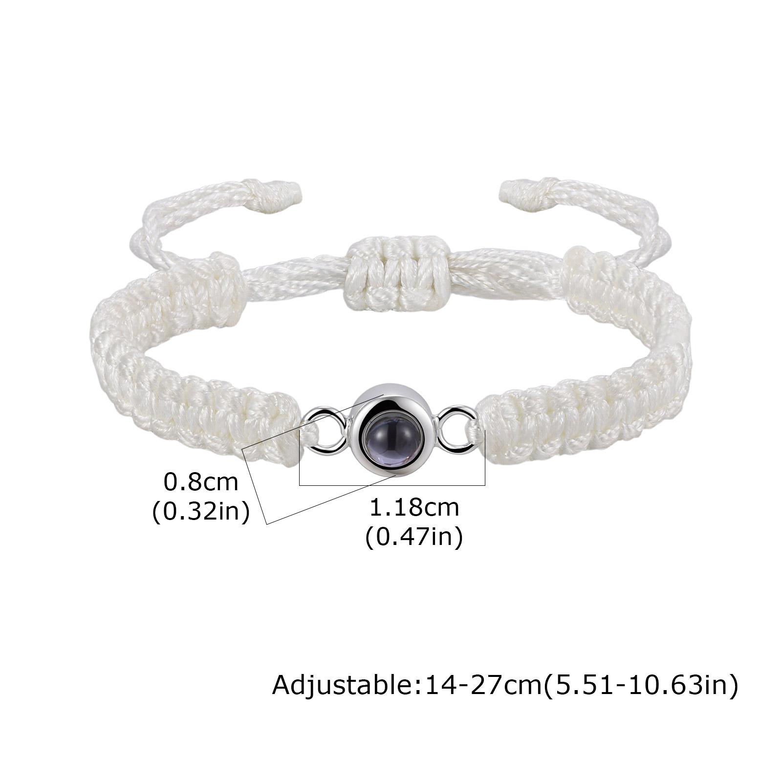 Free Custom Photo Projection Hand Woven Rope Chain Bracelet, Personalized Picture Projection Bracelet for Couple Family Friend белый
Free Custom Photo Projection Hand Woven Rope Chain Bracelet, Personalized Picture Projection Bracelet for Couple Family Friend белый