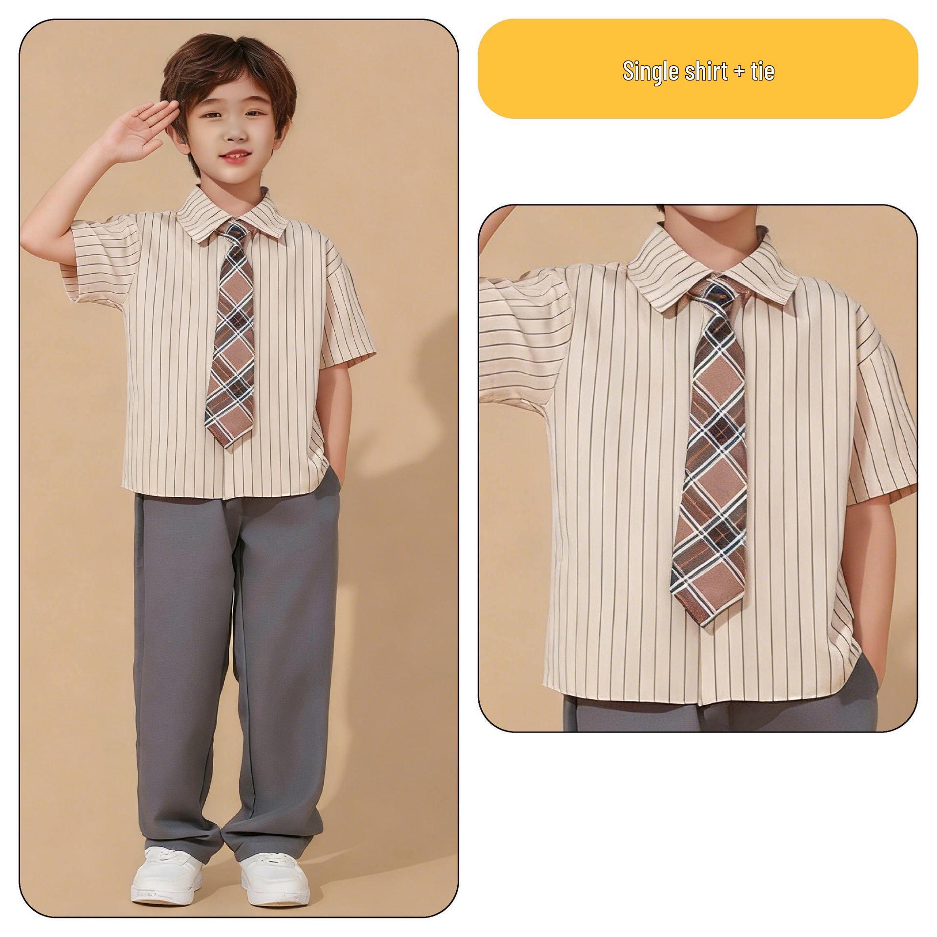Children s Academy Style Performance Costume: Brown Striped Shirt & Western Trousers for Choirs and Cheerleading Events. 120 cm
Children s Academy Style Performance Costume: Brown Striped Shirt & Western Trousers for Choirs and Cheerleading Events. 120 cm