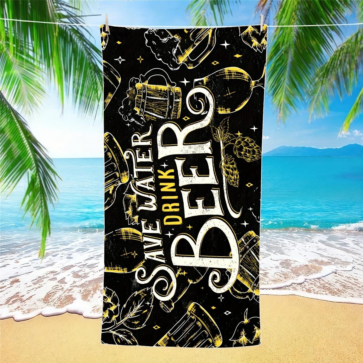 Beer Lovers Paradise: Stylish Beach Towel with Drink Water Beer Design Suitable for towels, bath towels, beach towels W30*H60(CM)
Beer Lovers Paradise: Stylish Beach Towel with Drink Water Beer Design Suitable for towels, bath towels, beach towels W30*H60(CM)
