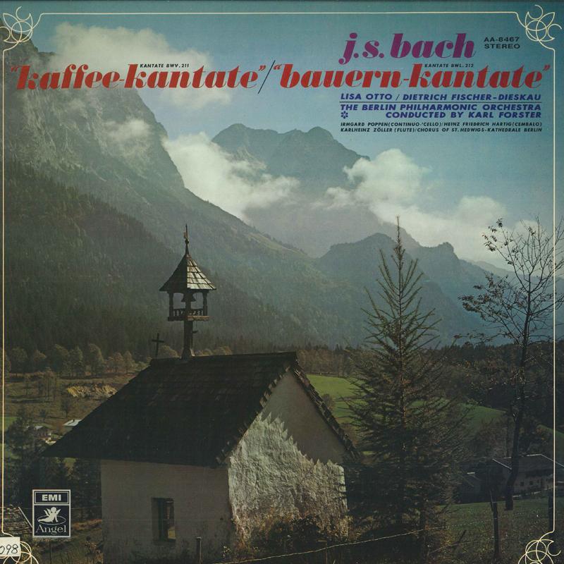 LP Record LISA OTTO, DIETRICH FISCHER DIESKAU - Bach : Kaffee Kantate / Bauern Kant AA8467 ANGEL Japan Classical Used
LP Record LISA OTTO, DIETRICH FISCHER DIESKAU - Bach : Kaffee Kantate / Bauern Kant AA8467 ANGEL Japan Classical Used