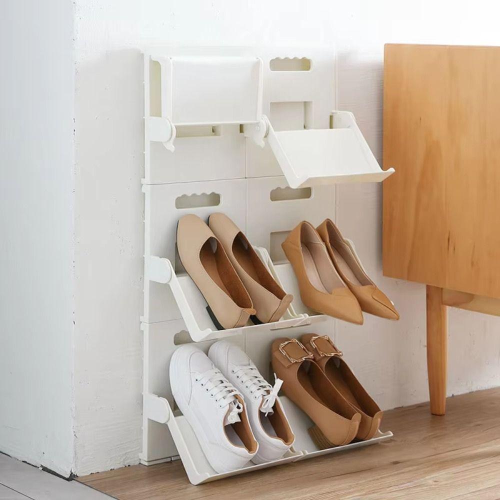 Foldable Vertical Shoe Rack Wall Mounted Narrow Shoe Shelf Plastic Sundries Organizer Door білий
Foldable Vertical Shoe Rack Wall Mounted Narrow Shoe Shelf Plastic Sundries Organizer Door білий