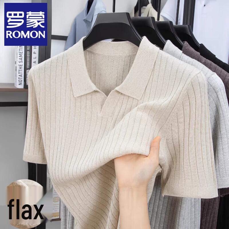 Romon Men s Short-Sleeve Seagull Collar Knit T-Shirt L
Romon Men s Short-Sleeve Seagull Collar Knit T-Shirt L