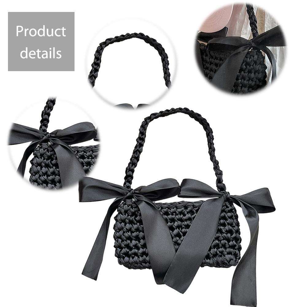 Женская сумка ручной работы, однотонная вязаная сумка-тоут с бантом и магнитной пряжкой, женская тканая сумка
Женская сумка ручной работы, однотонная вязаная сумка-тоут с бантом и магнитной пряжкой, женская тканая сумка