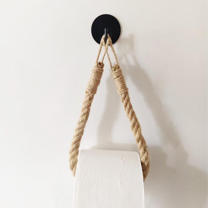 Black Matte Wall-Mounted Hemp Rope Paper Towel Holder for Kitchen & Bedroom
Black Matte Wall-Mounted Hemp Rope Paper Towel Holder for Kitchen & Bedroom