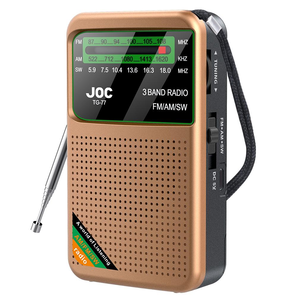 Портативне 3-діапазонне кишенькове радіо AM/FM/SW Міні-портативне радіо для бігу, ходьби, підтримка навушників, радіо з можливістю зарядки, FM-приймач золотий
Портативне 3-діапазонне кишенькове радіо AM/FM/SW Міні-портативне радіо для бігу, ходьби, підтримка навушників, радіо з можливістю зарядки, FM-приймач золотий