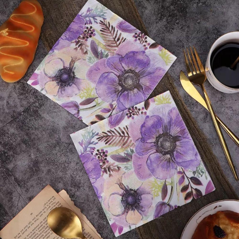 2PACKS Disposable Tableware Napkin Vintage Table Paper Napkins Flower Printed Dinner Paper Cafe Style B
2PACKS Disposable Tableware Napkin Vintage Table Paper Napkins Flower Printed Dinner Paper Cafe Style B