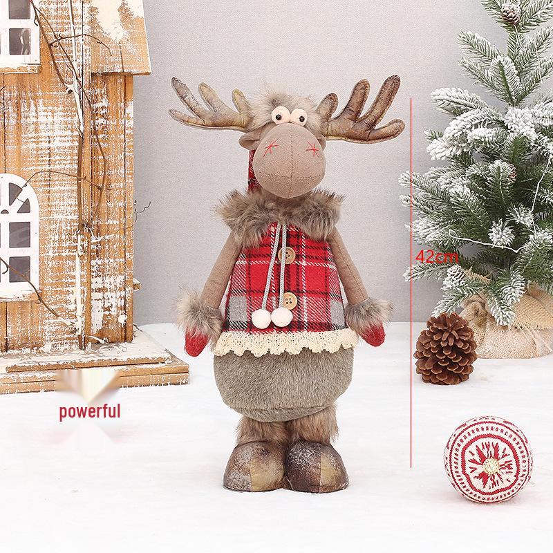 Красная телескопическая плюшевая игрушка-олень, рождественское украшение
Красная телескопическая плюшевая игрушка-олень, рождественское украшение