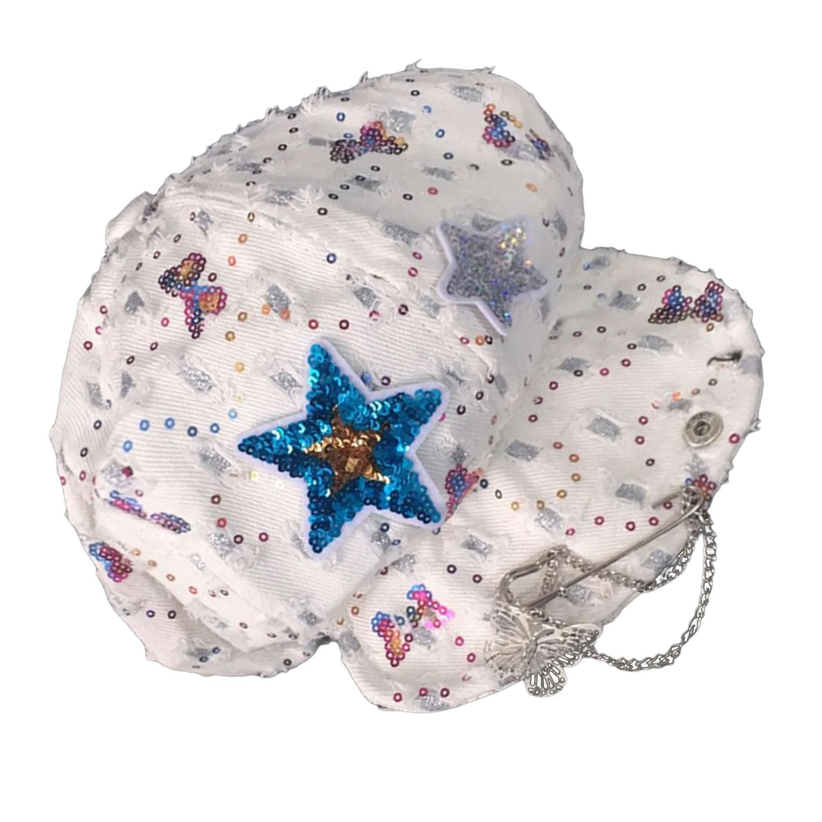 Sequined Star Butterfly Beret Hat Sparkling Painters Hat Octagonal Hat for Women Daily Outfit and Various Occasion синий
Sequined Star Butterfly Beret Hat Sparkling Painters Hat Octagonal Hat for Women Daily Outfit and Various Occasion синий