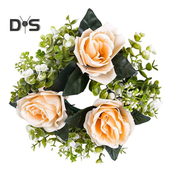 Кільця для свічок Вінок Штучні квіти троянд Підсвічник Гірлянда Маленьке квіткове кільце для свічки Весільні центральні композиції для прикраси вечірки та церемонії жовтий
Кільця для свічок Вінок Штучні квіти троянд Підсвічник Гірлянда Маленьке квіткове кільце для свічки Весільні центральні композиції для прикраси вечірки та церемонії жовтий