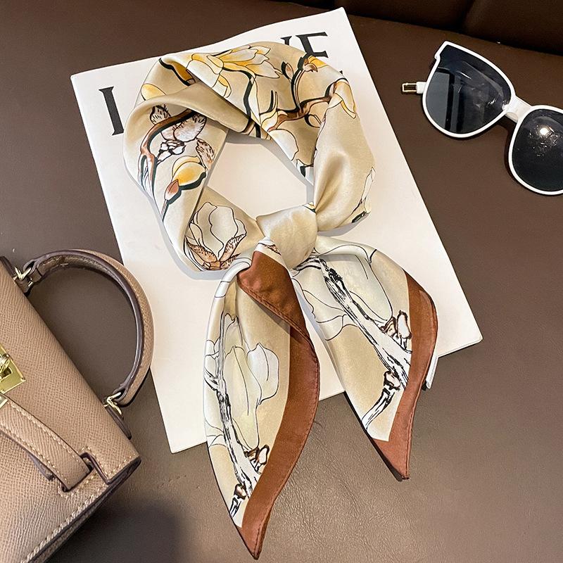 Spring/Summer Magnolia Print Neck Scarf Outdoor Decoration Wrap for Women Breathable 70*70cm Imitation Silk Square Scarf жёлтый
Spring/Summer Magnolia Print Neck Scarf Outdoor Decoration Wrap for Women Breathable 70*70cm Imitation Silk Square Scarf жёлтый