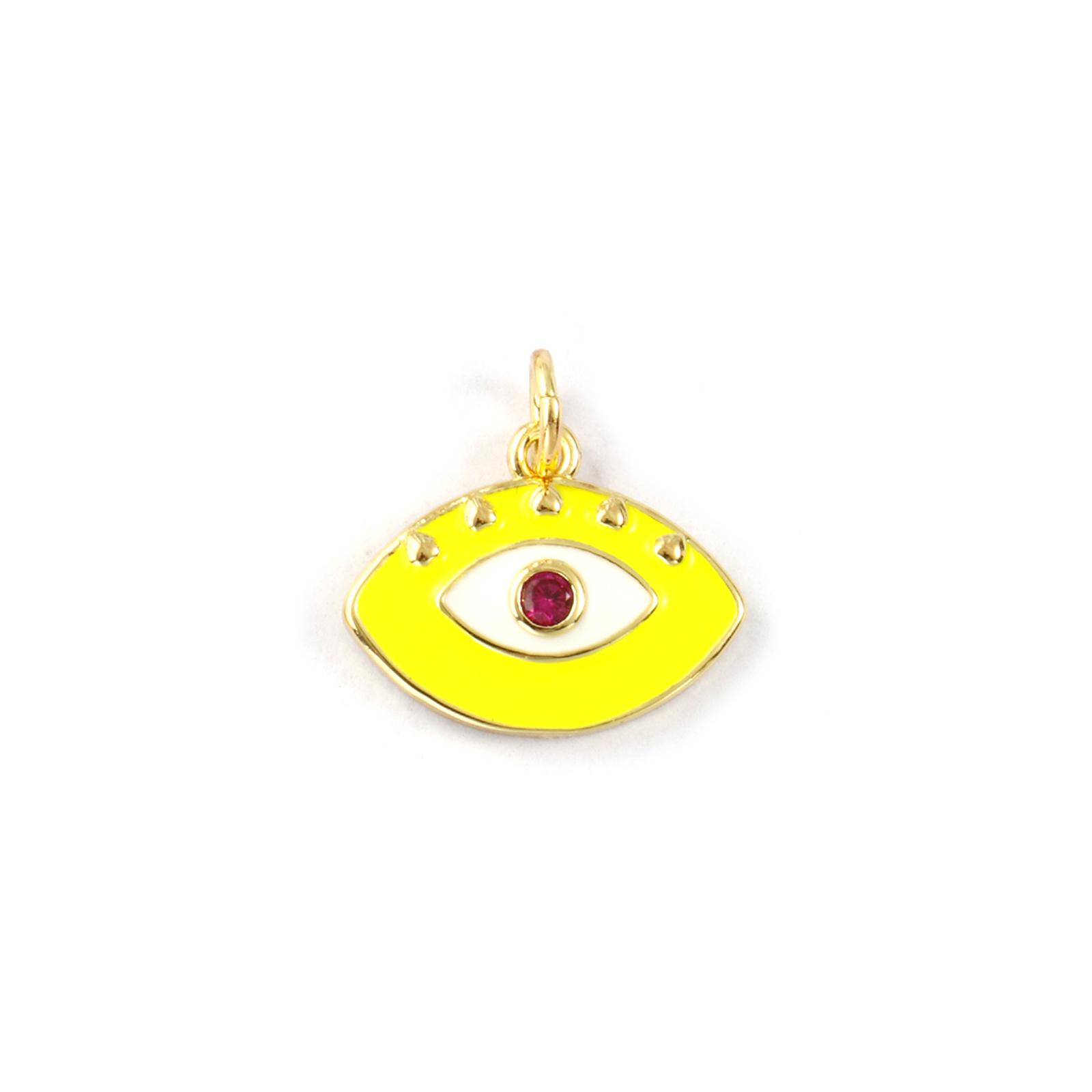 1 Piece Brass & Cubic Zirconia Charms 18K Gold Plated Enamel Evil Eye Pendants For DIY Necklace Earrings Jewelry Making Findings
1 Piece Brass & Cubic Zirconia Charms 18K Gold Plated Enamel Evil Eye Pendants For DIY Necklace Earrings Jewelry Making Findings
