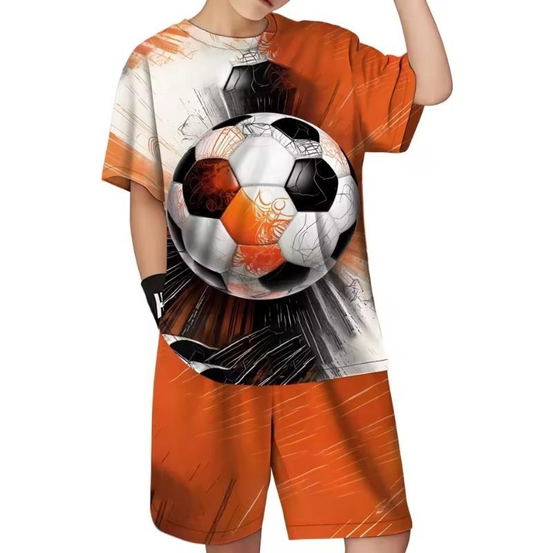 2025 летний новый детский комплект футбольный 3D принт детский топ с коротким рукавом футболка с круглым вырезом спортивный джемпер детский 6XL
2025 летний новый детский комплект футбольный 3D принт детский топ с коротким рукавом футболка с круглым вырезом спортивный джемпер детский 6XL