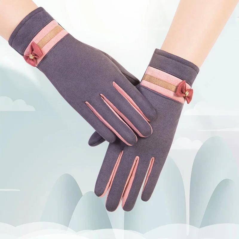 Winter Gloves Female Winter Warmth and Thickening Cute Student Cold-proof Riding Touch Screen Suede Gloves чорний
Winter Gloves Female Winter Warmth and Thickening Cute Student Cold-proof Riding Touch Screen Suede Gloves чорний