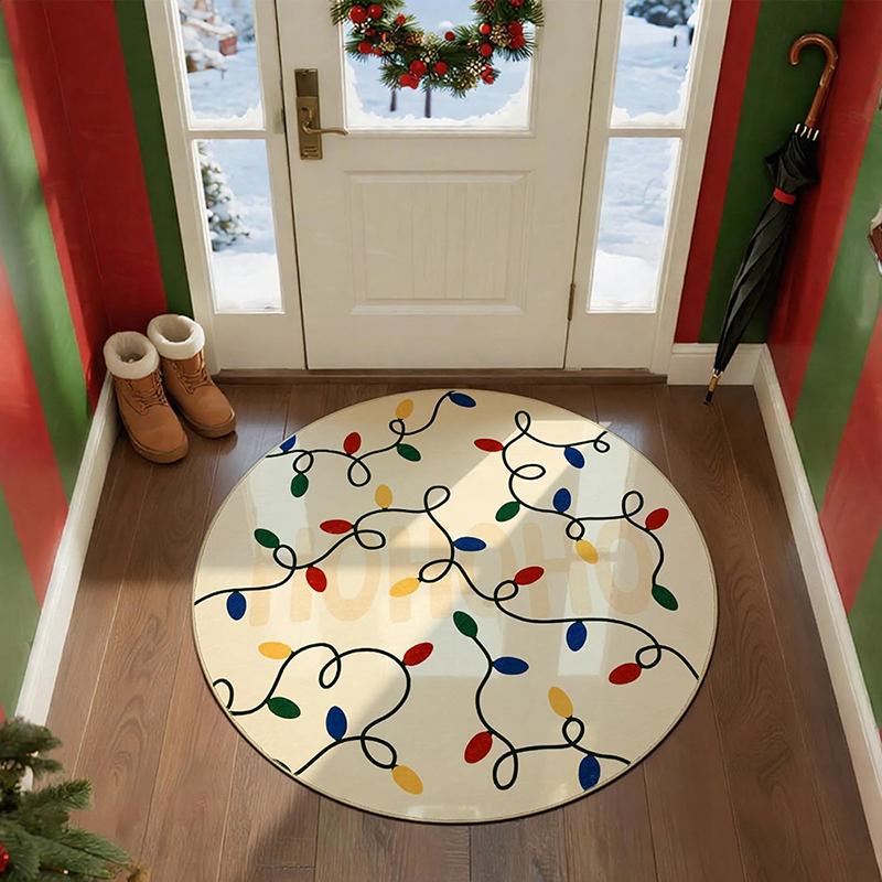 1pc Christmas Round Rugs: Wreath, Snowman, Socks & More for Festive Home Decor ,Christmas round carpet decoration.. 60cm
1pc Christmas Round Rugs: Wreath, Snowman, Socks & More for Festive Home Decor ,Christmas round carpet decoration.. 60cm