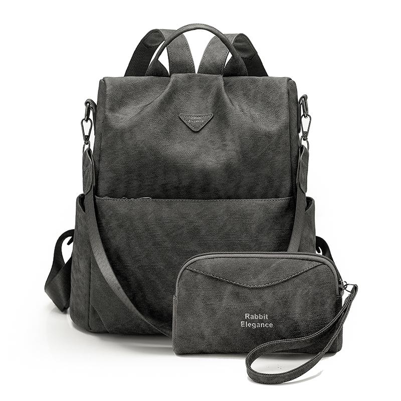 PU Backpack Women s Large Capacity Backpack With Mobile Phone Coin Purse чорний
PU Backpack Women s Large Capacity Backpack With Mobile Phone Coin Purse чорний