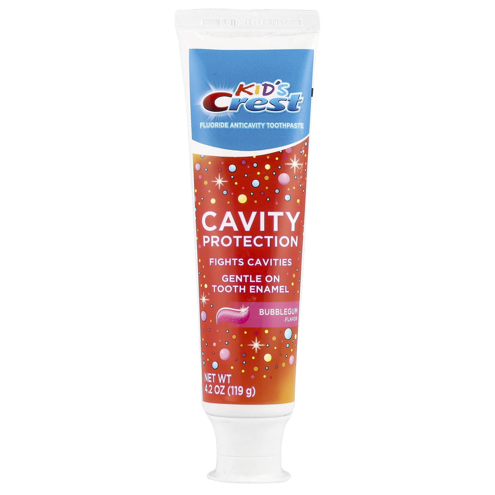 Crest, Детская, Защита от кариеса, Фторсодержащая зубная паста против кариеса, Жевательная резинка, 4,2 унции (119 г)
Crest, Детская, Защита от кариеса, Фторсодержащая зубная паста против кариеса, Жевательная резинка, 4,2 унции (119 г)