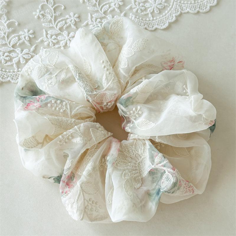 Translucent Embroidery Flower Hair Ties Sheer Aesthetic Floral Scrunchies Romantic Bride Maid Hair Jewelry For Women бежевий
Translucent Embroidery Flower Hair Ties Sheer Aesthetic Floral Scrunchies Romantic Bride Maid Hair Jewelry For Women бежевий