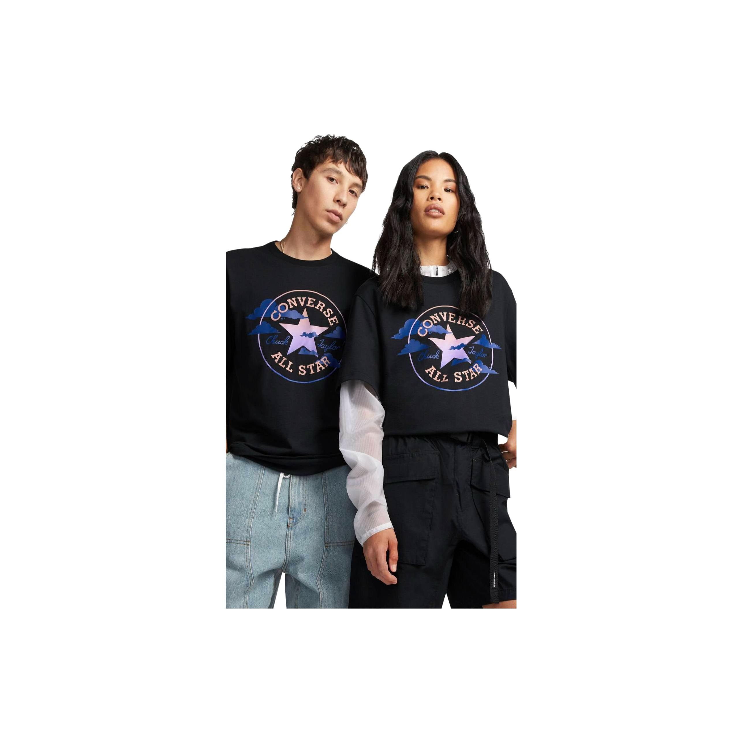 Converse Loose Round Neck Logo Print Футболка с короткими рукавами Топы унисекс Черный 10024575-A02
Converse Loose Round Neck Logo Print Футболка с короткими рукавами Топы унисекс Черный 10024575-A02