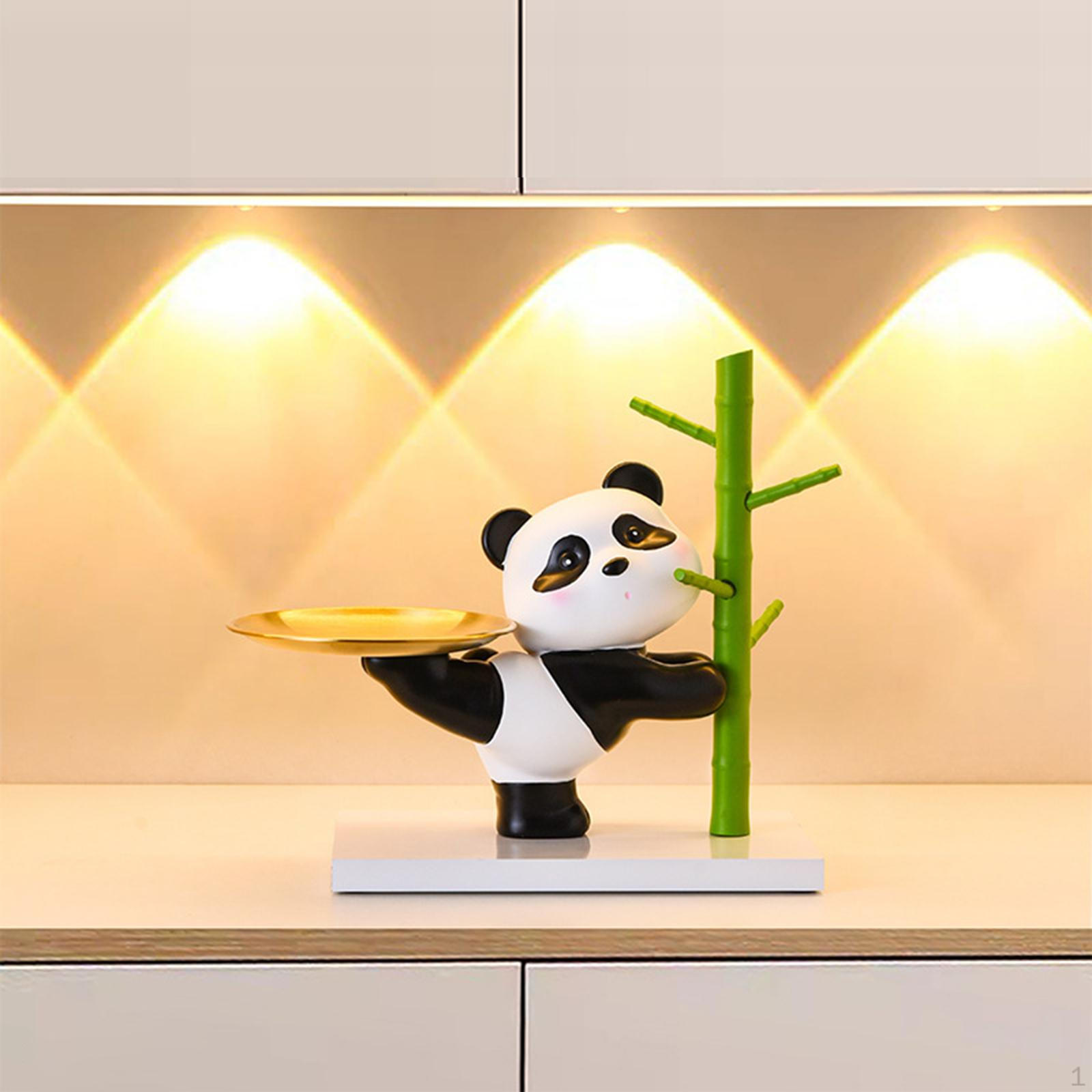 Симпатичная фигурка панды, декоративный поднос для организации и хранения на столе 
Симпатичная фигурка панды, декоративный поднос для организации и хранения на столе