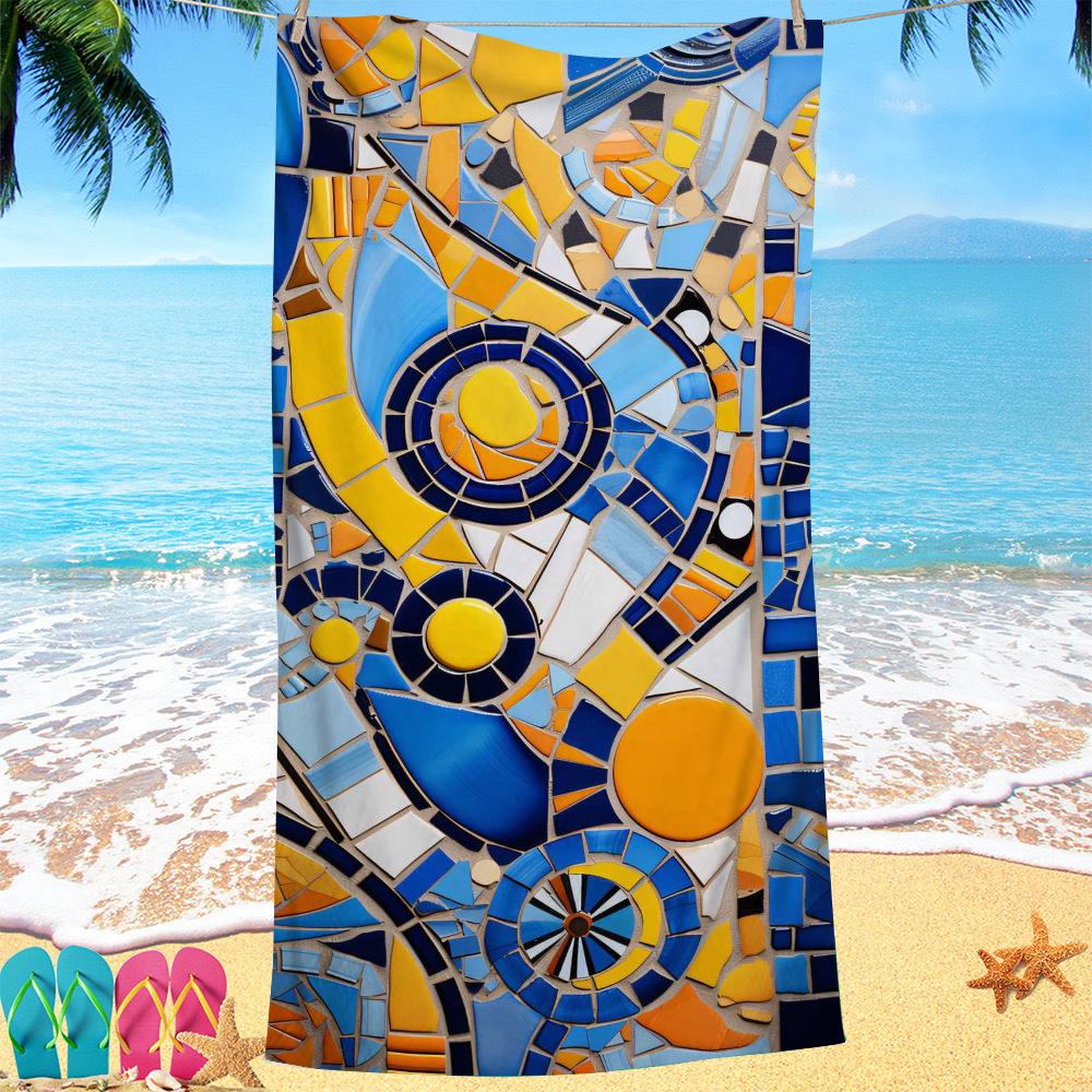 Geometric Grid Series digital-printed polyester Superfine fiber double-sided fleece Beach vacation bath towel, beach towel W40*H60(CM)
Geometric Grid Series digital-printed polyester Superfine fiber double-sided fleece Beach vacation bath towel, beach towel W40*H60(CM)