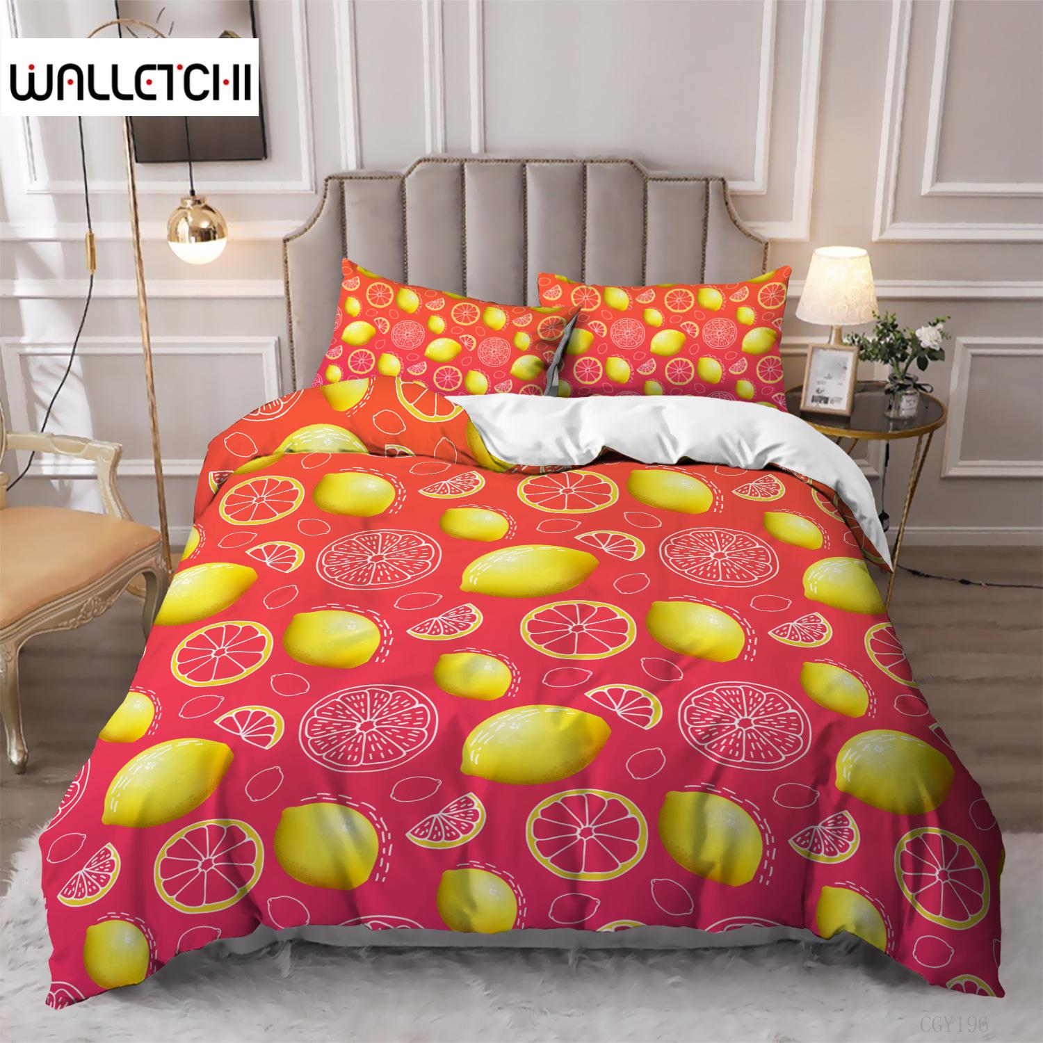 Fruit Duvet Cover Set Yellow Slice Whole Lemon Fruit Theme Bedding Set For Kids Teens Double Queen King Microfiber Quilt Cover EU single(135x200cm)
Fruit Duvet Cover Set Yellow Slice Whole Lemon Fruit Theme Bedding Set For Kids Teens Double Queen King Microfiber Quilt Cover EU single(135x200cm)