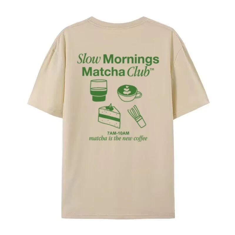 Matcha Club Back Print T Shirt Fashion Foodie Graphic Tee Loose Y2k Streetwear Top Unisex Women Clothing Cute Matcha Lover Shirt 2XL
Matcha Club Back Print T Shirt Fashion Foodie Graphic Tee Loose Y2k Streetwear Top Unisex Women Clothing Cute Matcha Lover Shirt 2XL
