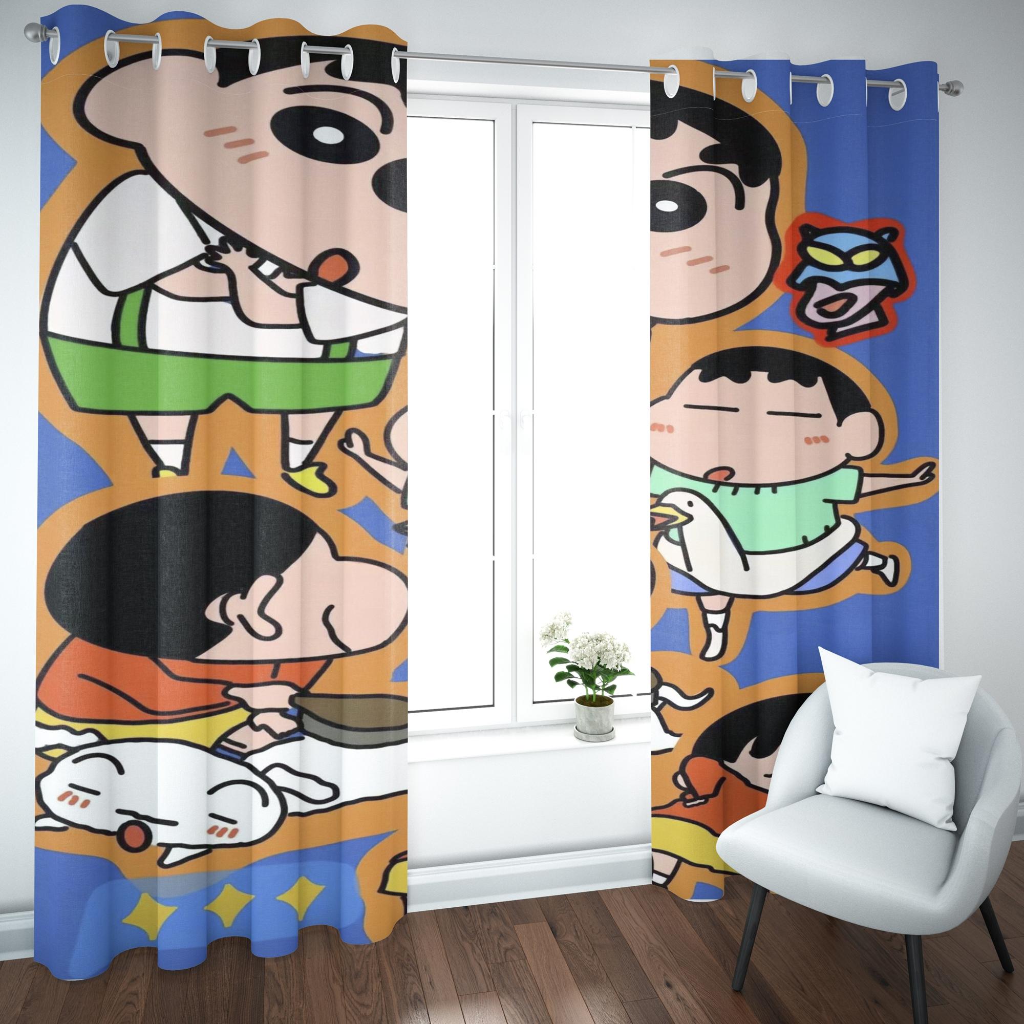 Blackout Cartoon Crayon Shin Chan Curtain Home Printing Curtains Living Room Children Bedroom Style Decoration Window Polyester Washable Great Ready W100*H130(CM)-Grommet top&2PCS
Blackout Cartoon Crayon Shin Chan Curtain Home Printing Curtains Living Room Children Bedroom Style Decoration Window Polyester Washable Great Ready W100*H130(CM)-Grommet top&2PCS