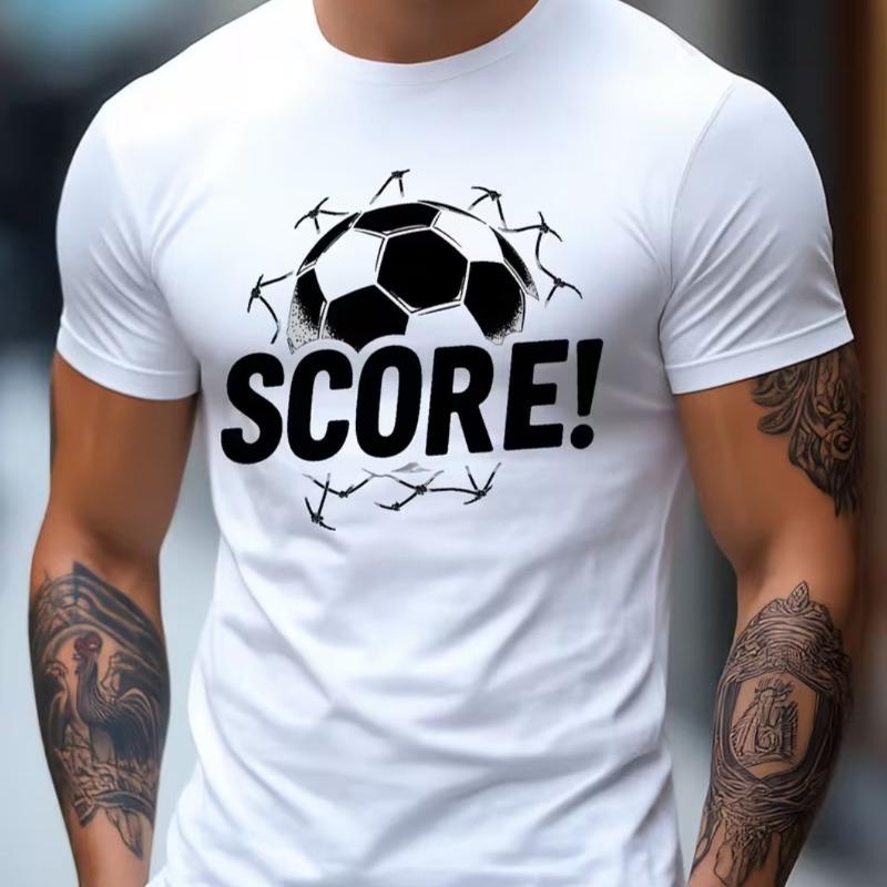 European Size Men S Football Pattern Printed Short-Sleeve T-Shirt | Breathable Casual Crew Neck, Machine-Washable, Lightweight, Digital Heat Transfer 4XL білий
European Size Men S Football Pattern Printed Short-Sleeve T-Shirt | Breathable Casual Crew Neck, Machine-Washable, Lightweight, Digital Heat Transfer 4XL білий