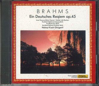CD HELMUT KOCH - Brahms:ein Deutsches Reqiem Op.45 TKCC30630 TOKUMA Japan Classical Used
CD HELMUT KOCH - Brahms:ein Deutsches Reqiem Op.45 TKCC30630 TOKUMA Japan Classical Used