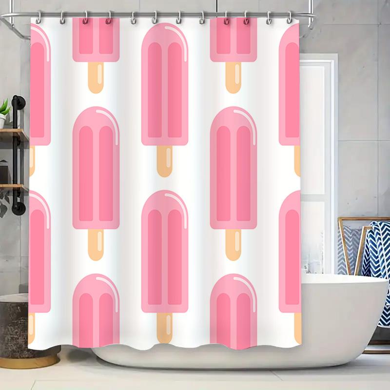 Pink Ice Cream Print Shower Curtain Waterproof Home Bathroom Decor For Kids Bathrooms One Size (White) W60H190(CM)-1 Pcs
Pink Ice Cream Print Shower Curtain Waterproof Home Bathroom Decor For Kids Bathrooms One Size (White) W60H190(CM)-1 Pcs