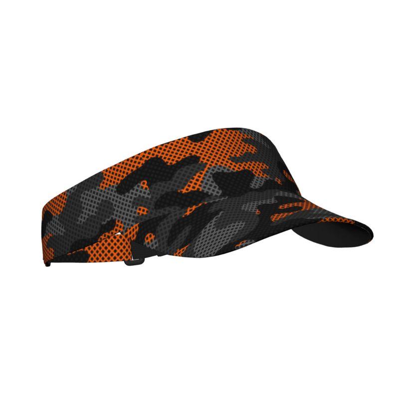 Black and Orange Camouflage Sports Sun Visor Hats Adjustable Lightweight Packable Cooling Empty Top Visor Hat for Running Tennis
Black and Orange Camouflage Sports Sun Visor Hats Adjustable Lightweight Packable Cooling Empty Top Visor Hat for Running Tennis
