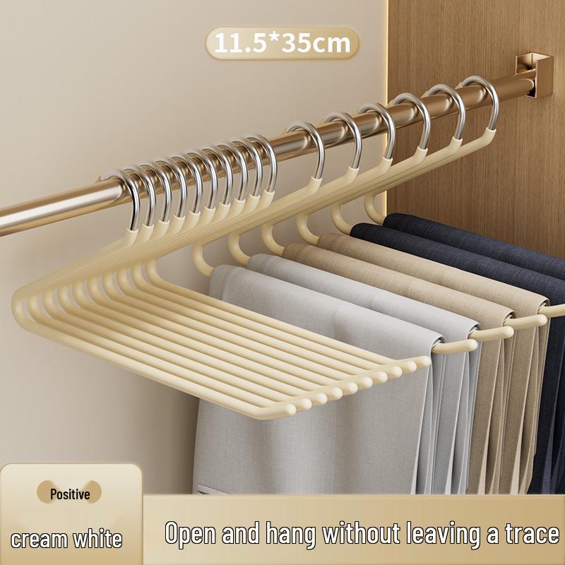 Goose-shaped Trouser Rack: Non-slip Z-shaped Hanger with Seamless Clips for Space-saving Wardrobe Storage.
Goose-shaped Trouser Rack: Non-slip Z-shaped Hanger with Seamless Clips for Space-saving Wardrobe Storage.