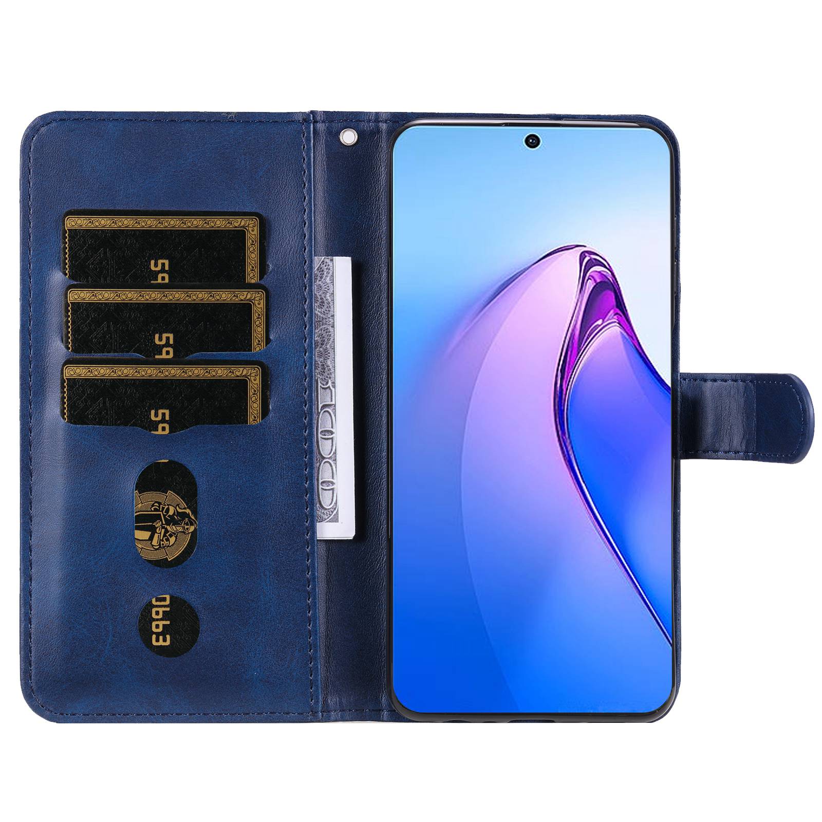 For Oppo Reno8 Pro 5G (Global Version) Zipper Pocket Flip Phone Case Stand PU Leather Magnetic Closure Wallet Cover Protective Phone Shell Blue
For Oppo Reno8 Pro 5G (Global Version) Zipper Pocket Flip Phone Case Stand PU Leather Magnetic Closure Wallet Cover Protective Phone Shell Blue