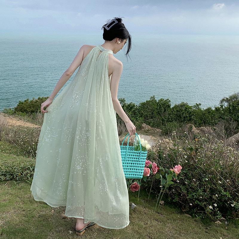 Mint Green Chiffon Beach Dress - National Style Summer Maxi S
Mint Green Chiffon Beach Dress - National Style Summer Maxi S