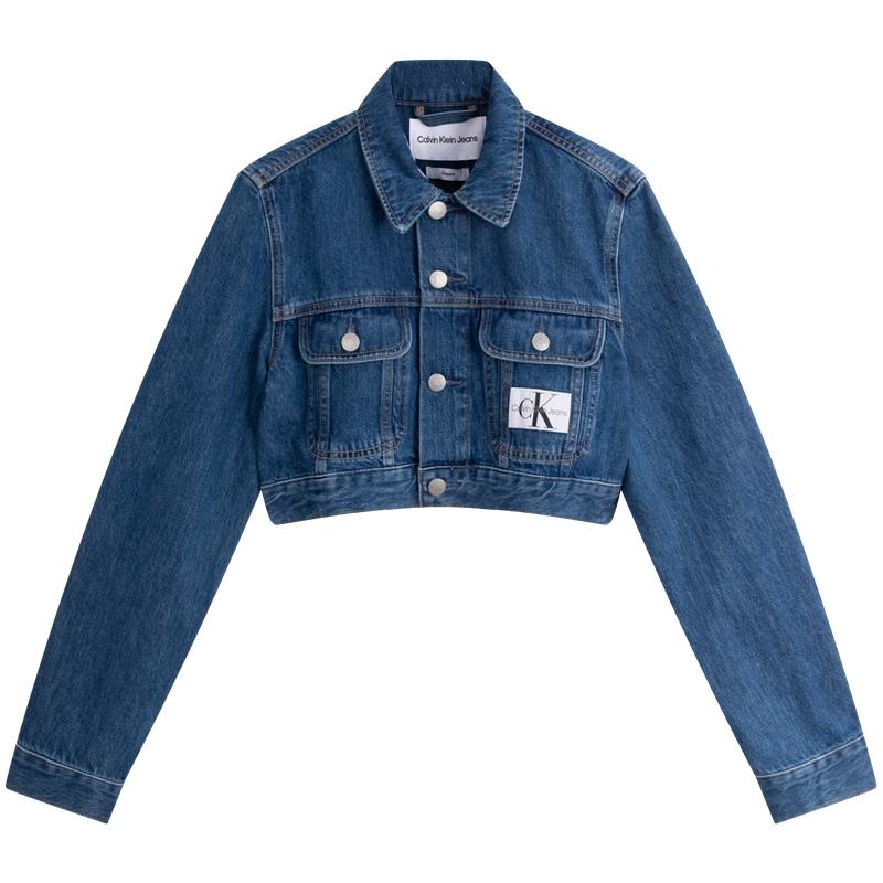 Calvin Klein Vintage Style Washed Letter Label Cotton Short Denim Jacket Women jackets Denim-Blue J223695 XS
Calvin Klein Vintage Style Washed Letter Label Cotton Short Denim Jacket Women jackets Denim-Blue J223695 XS