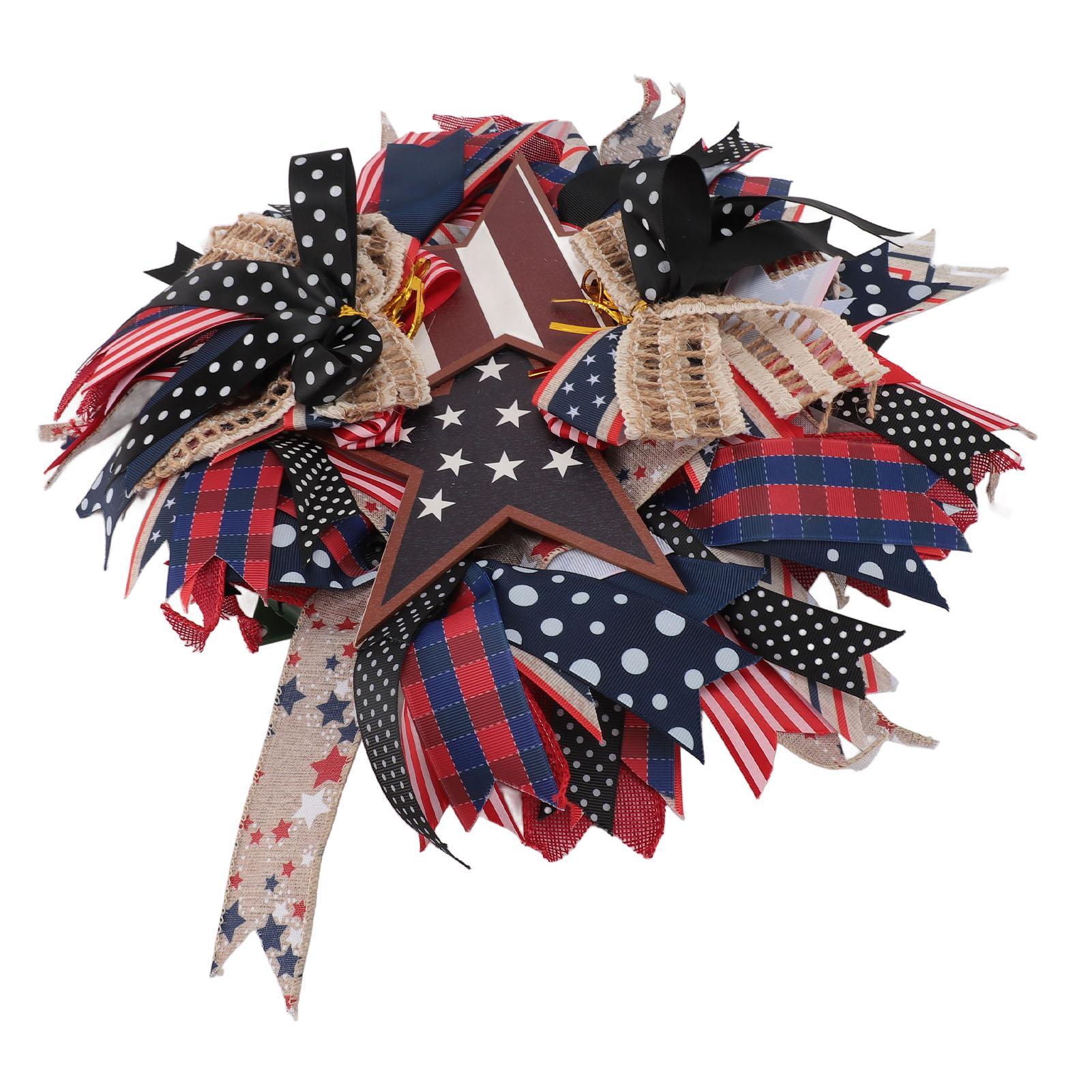 Венок ко Дню независимости, реквизит, шесть бантов, патриотический венок, гирлянда ко Дню памяти, для входной двери
Венок ко Дню независимости, реквизит, шесть бантов, патриотический венок, гирлянда ко Дню памяти, для входной двери