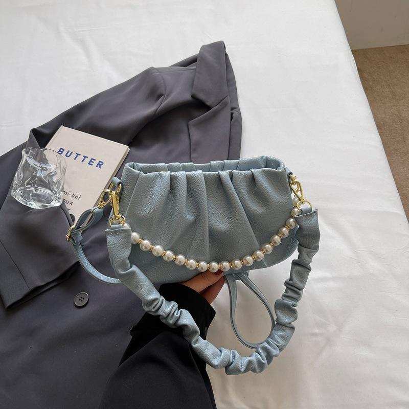 2025 new niche pearl portable pleated cloud bag women s high-value shoulder underarm bag casual messenger bag синий
2025 new niche pearl portable pleated cloud bag women s high-value shoulder underarm bag casual messenger bag синий